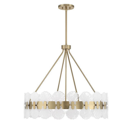 Savoy House 1-3605-6-127 Six Light Chandelier, Noble Brass