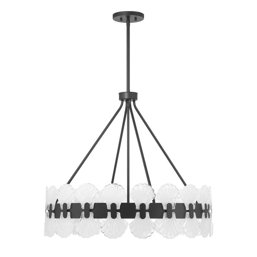Savoy House 1-3605-6-89 Six Light Chandelier, Matte Black