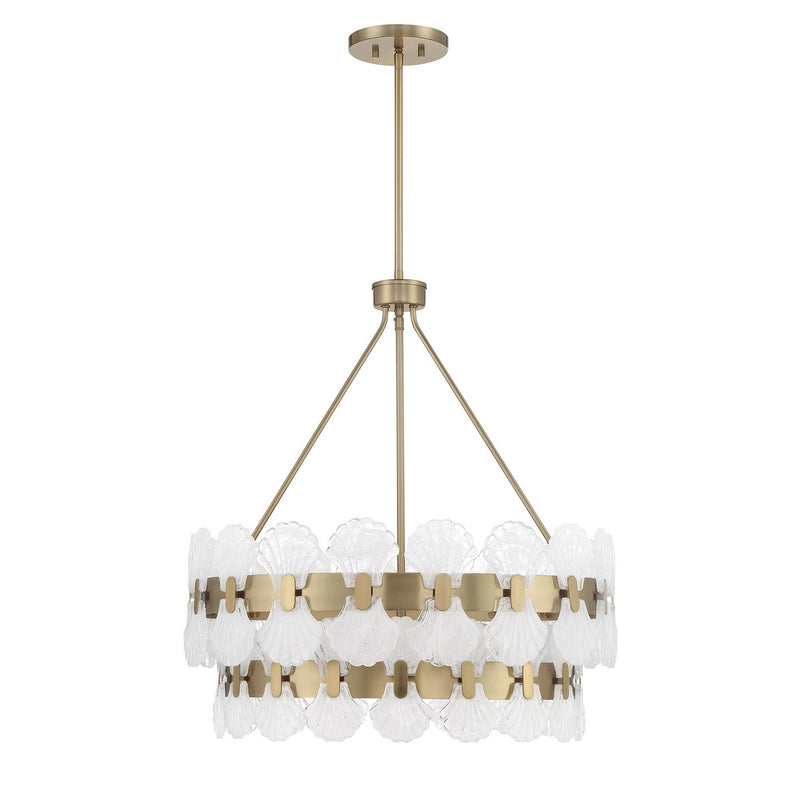 Savoy House 1-3606-5-127 Five Light Chandelier, Noble Brass
