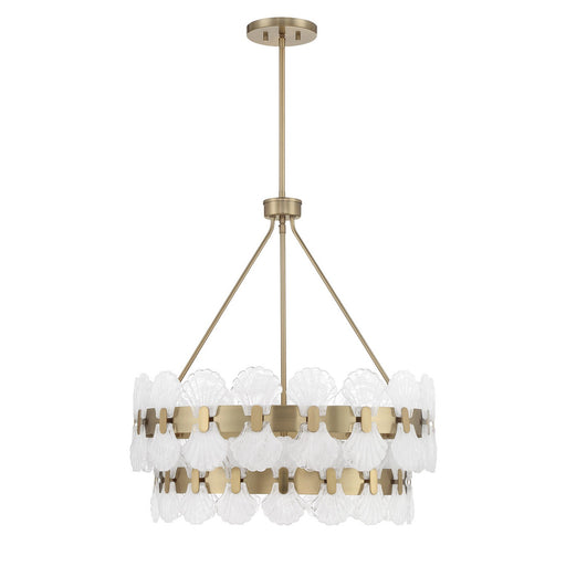 Savoy House 1-3606-5-127 Five Light Chandelier, Noble Brass