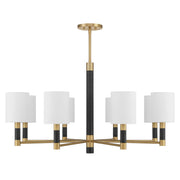 Savoy House 1-4605-8-322 Eight Light Chandelier, Warm Brass