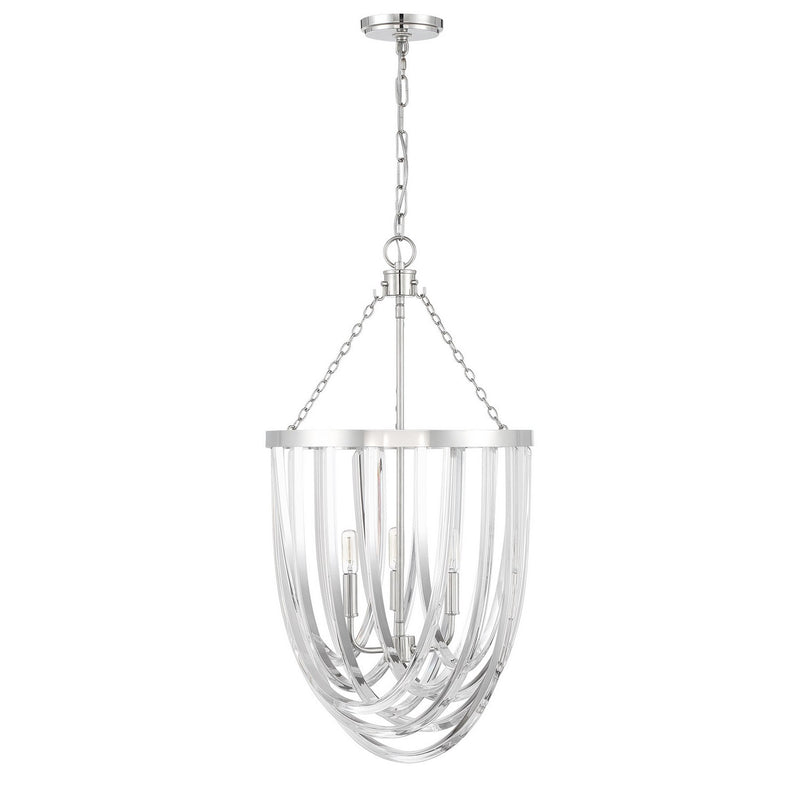 Savoy House 3-2999-3-109 Three Light Pendant, Polished Nickel