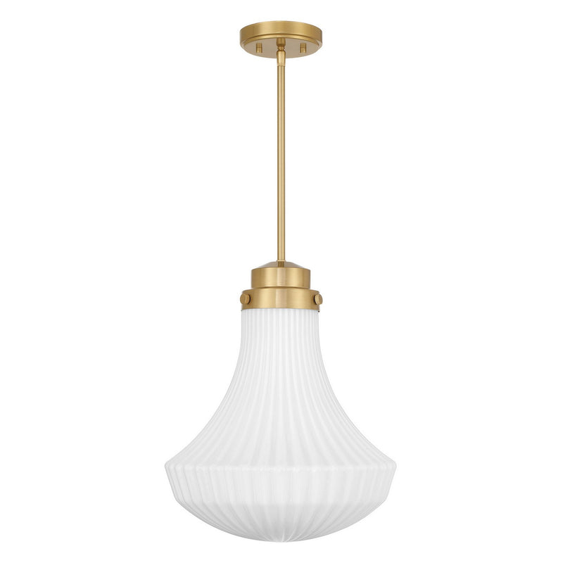 Savoy House 7-0108-1-322 One Light Pendant, Warm Brass