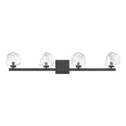 Savoy House 8-1239-4-BK LED Bathroom Vanity, Matte Black