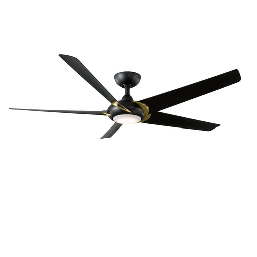 Modern Forms Fans FR-W2304-62L35SBMB 62"Ceiling Fan, Soft Brass Arms/Matte Black