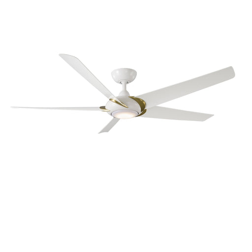 Modern Forms Fans FR-W2304-62L35SBMW 62"Ceiling Fan, Soft Brass Arms/Matte White