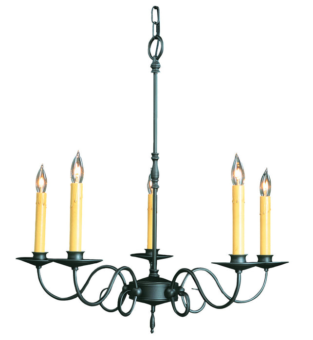 Framburg 1315 CH Black Forest Five Light Chandelier, Charcoal Main Image.jpg