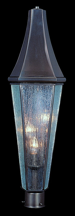 Framburg 8926 SBR Le Havre Three Light Exterior Post Mount, Siena Bronze Main Image.jpg