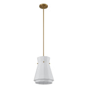 Thesis 206925A One Light Convertible Pendant, Brushed Gold