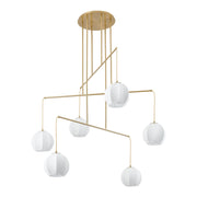 Thesis 206927A Six Light Chandelier, Brushed Gold (2)