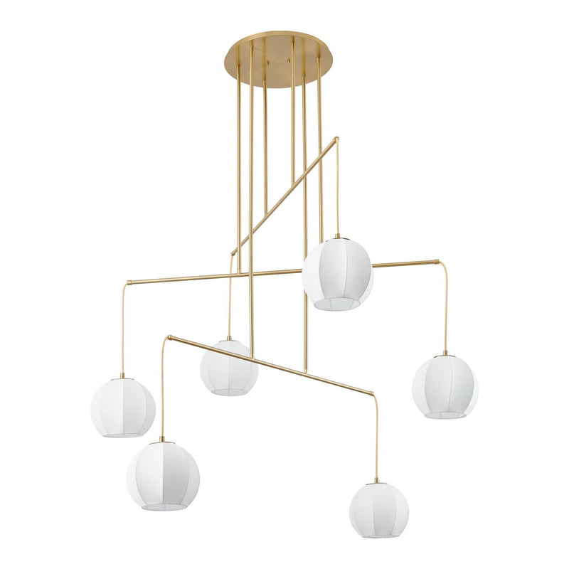 Thesis 206927A Six Light Chandelier, Brushed Gold (2)