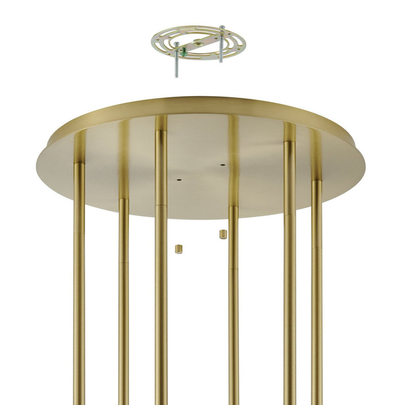 Thesis 206927A Six Light Chandelier, Brushed Gold (6)