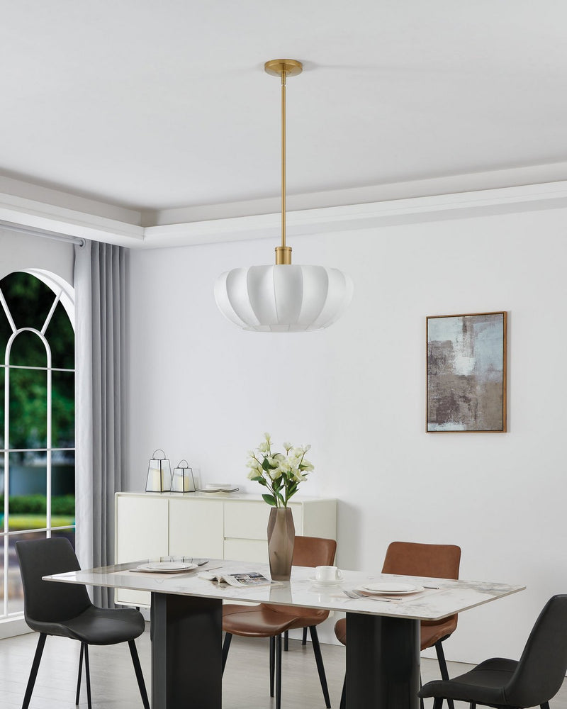 Thesis 206928A Four Light Convertible Pendant, Brushed Gold (5)