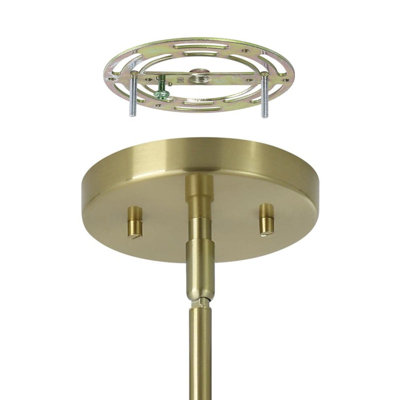 Thesis 206929A One Light Pendant, Brushed Gold, Matte White (6)