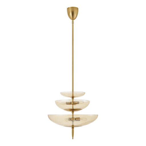 Thesis 206931A Six Light Pendant, Brushed Gold (2)