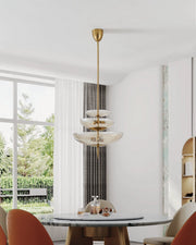 Thesis 206931A Six Light Pendant, Brushed Gold (3)