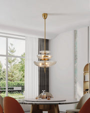 Thesis 206931A Six Light Pendant, Brushed Gold (4)