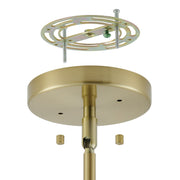 Thesis 206933A Eight Light Chandelier, Brushed Gold, Clear (3)