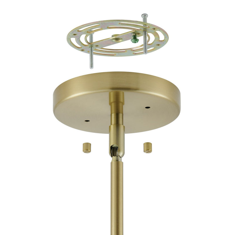 Thesis 206935A Eight Light Chandelier, Brushed Gold, Clear (3)