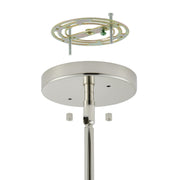 Thesis 206936A Eight Light Chandelier, Polished Nickel, Clear (4)