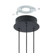 Thesis 206937A LED Pendant, Matte Black/Brushed Gold (5)