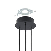 Thesis 206939A LED Pendant, Matte Black/Brushed Gold (3)