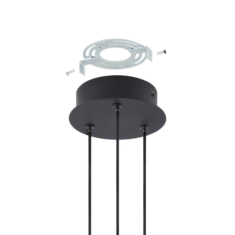 Thesis 206939A LED Pendant, Matte Black/Brushed Gold (3)