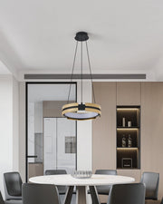 Thesis 206939A LED Pendant, Matte Black/Brushed Gold (5)