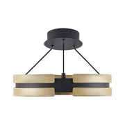 Thesis 206939A LED Pendant, Matte Black/Brushed Gold (6)