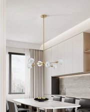 Thesis 206941A Six Light Pendant, Brushed Gold (5)