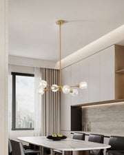 Thesis 206941A Six Light Pendant, Brushed Gold (6)