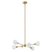 Thesis 206941A Six Light Pendant, Brushed Gold