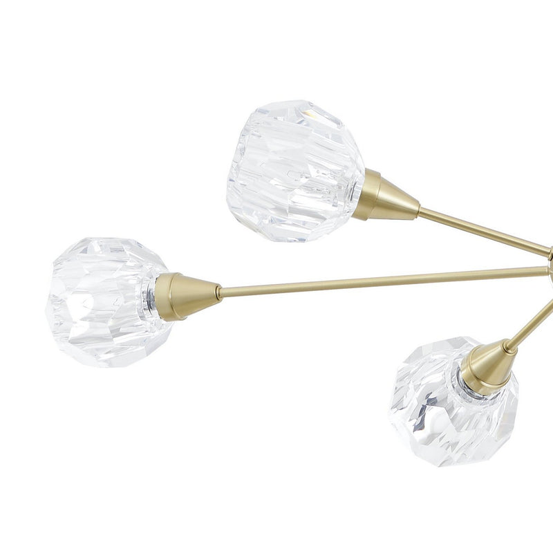 Thesis 206943A Six Light Pendant, Brushed Gold (4)