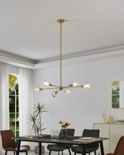 Thesis 206943A Six Light Pendant, Brushed Gold (6)