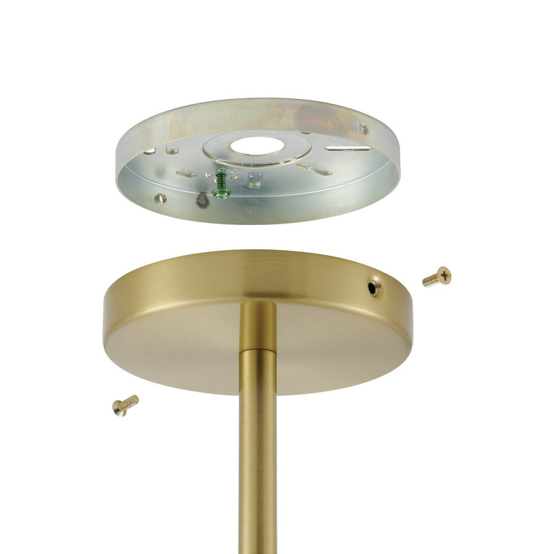 Thesis 206945A Three Light Semi-Flush Mount, Brushed Gold (4)