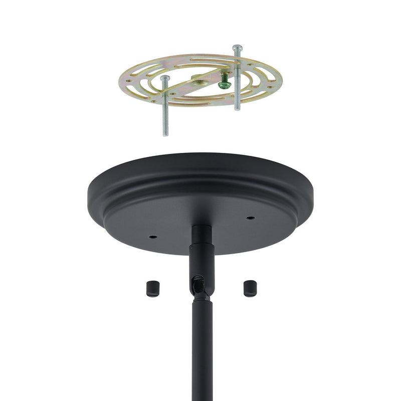 Thesis 206953A Six Light Chandelier, Matte Black (5)