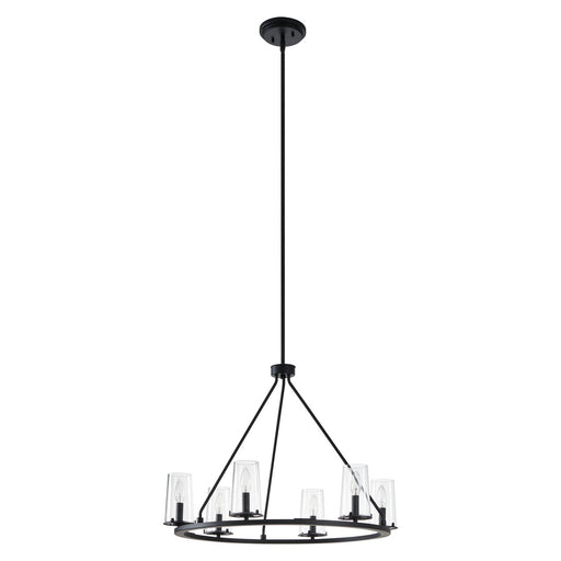 Thesis 206953A Six Light Chandelier, Matte Black