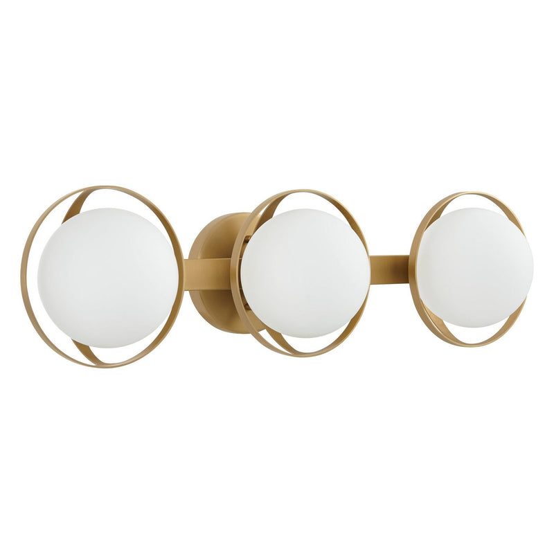 Thesis 206974A Three Light Vanity, Champagne Gold