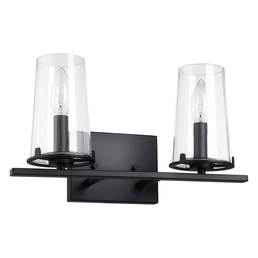 Thesis 206955A Two Light Vanity, Matte Black