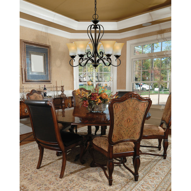 Quoizel DH5005PN Duchess Five Light Chandelier, Palladian Bronze Alternate Image 3.jpg