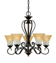Quoizel DH5005PN Duchess Five Light Chandelier, Palladian Bronze Main Image.jpg