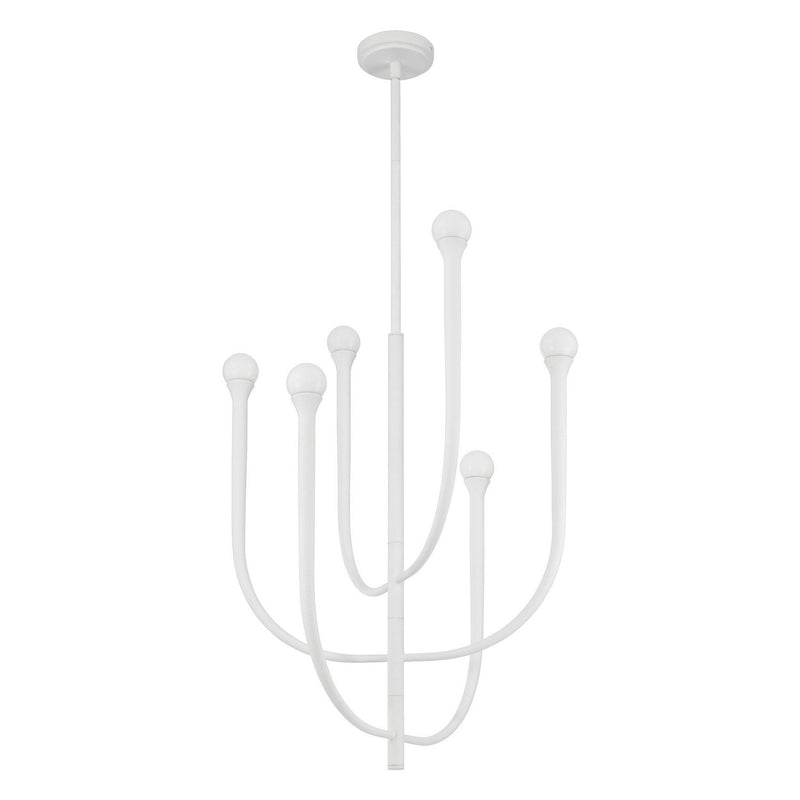 Thesis 207252A LED Chandelier, Plaster White