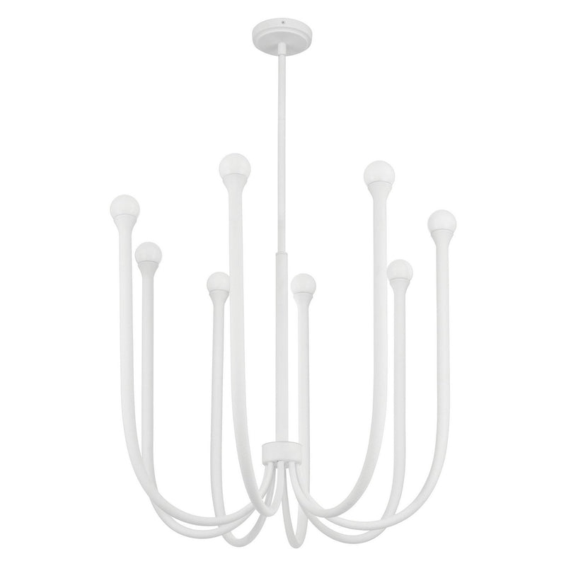 Thesis 207254A LED Chandelier, Plaster White