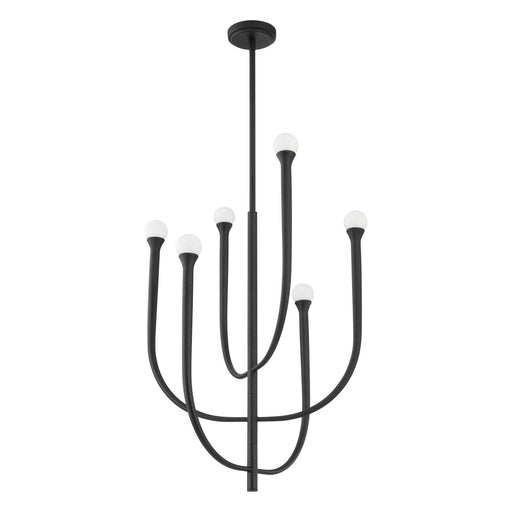 Thesis 207261A LED Chandelier, Plaster Black