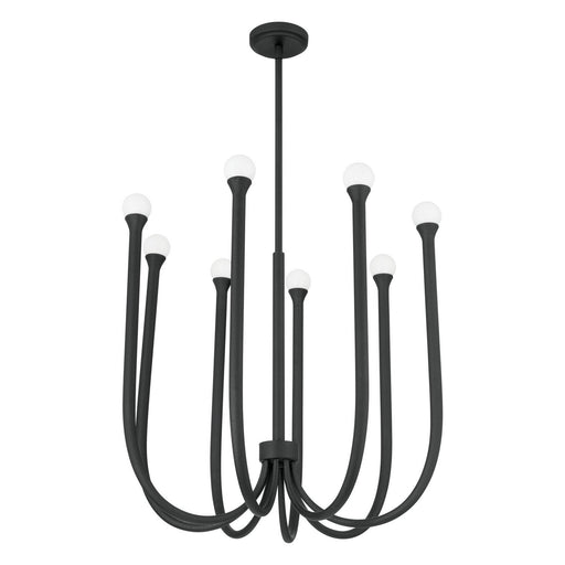 Thesis 207263A LED Chandelier, Plaster Black