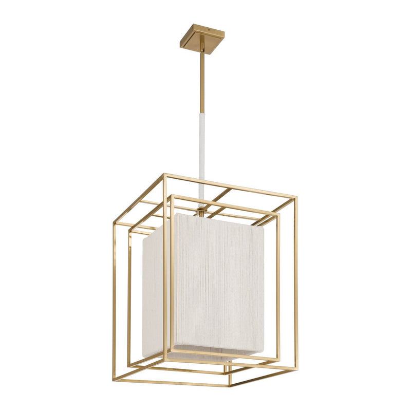 Thesis 207269A Four Light Pendant, Brass