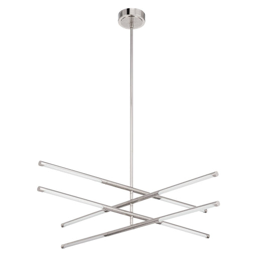 Thesis 207285A LED Convertible Chandelier, Polished Nickel