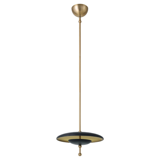 Thesis 207293A LED Convertible Pendant, Champagne Gold, Black