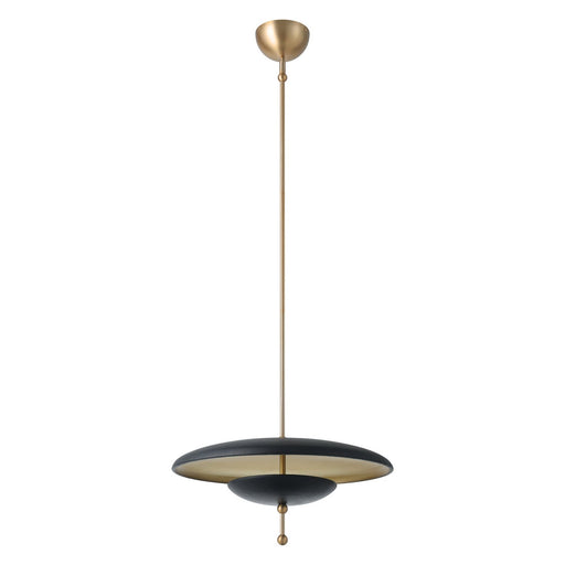 Thesis 207294A LED Convertible Pendant, Champagne Gold, Black