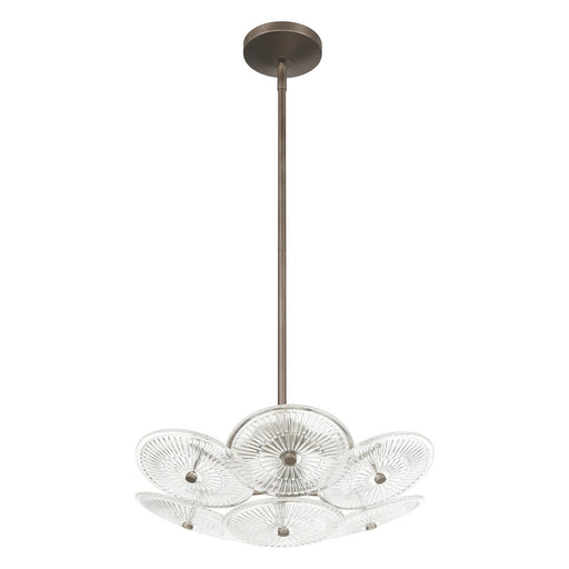 Thesis 207307A Four Light Chandelier, Forged Bronze
